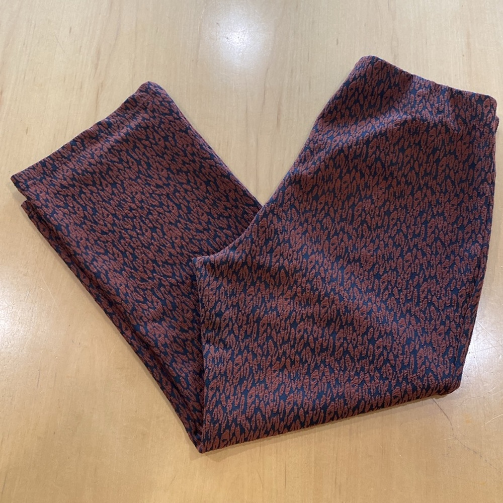 Anthropologie Mikayla Cropped Flare Stretch Pants Large